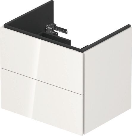 L-Cube Vanity unit wall-mounted 2 drawer compact