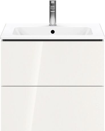 L-Cube Vanity unit wall-mounted 2 drawer compact