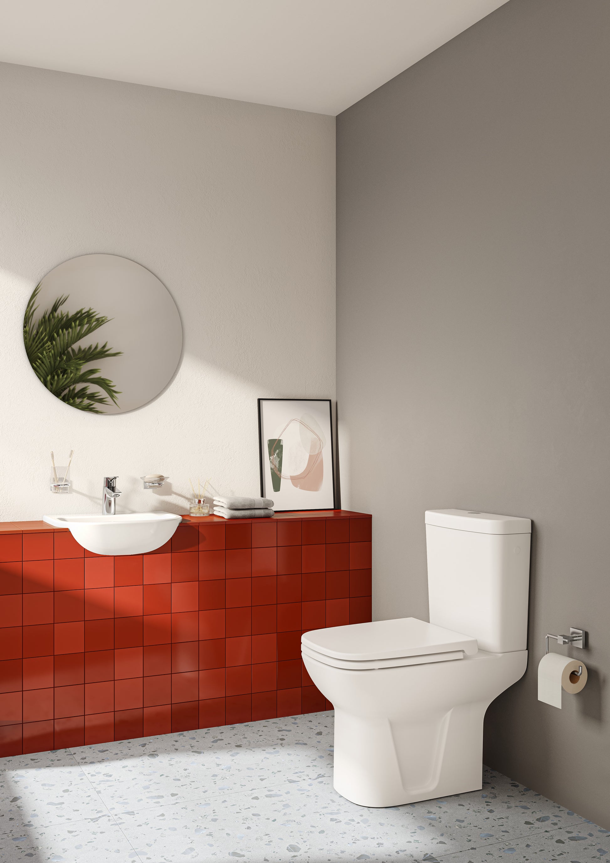 Semi-Recessed Basin, 45cm
