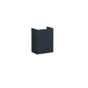 Root Groove Washbasin Unit, with doors, compact, with right tap hole, Matt Dark Blue, without washbasin, Right