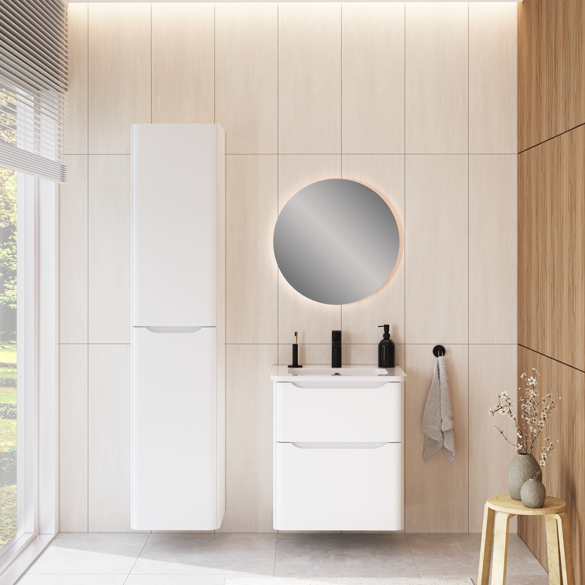 S20 Round Vanity WB 60cm-