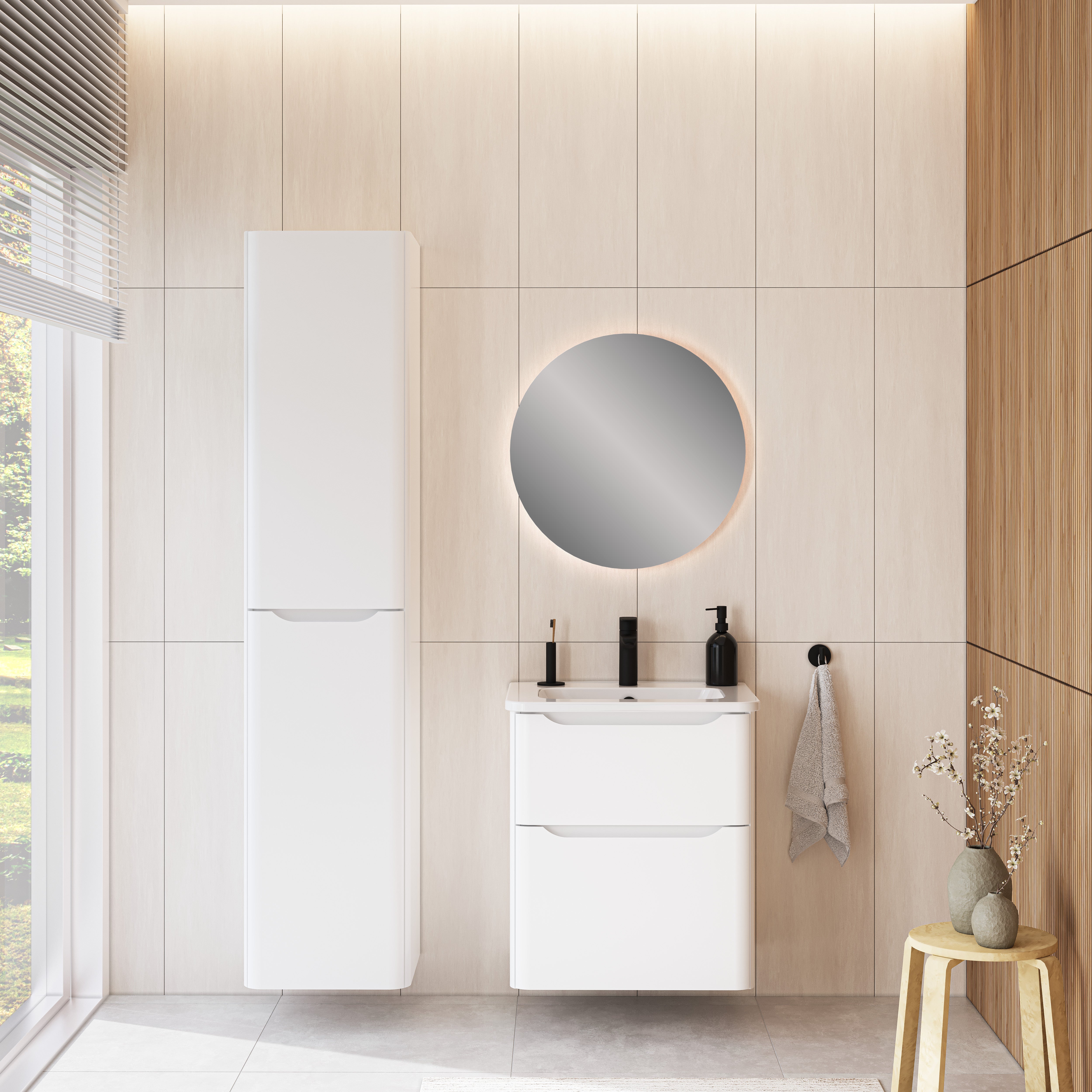 S20 Round Vanity WB 60cm-