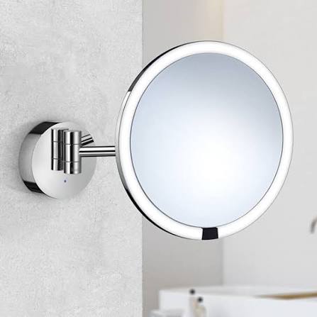 Smedbo Outline Make-up Mirror Wall Mounted LED Hardwiring