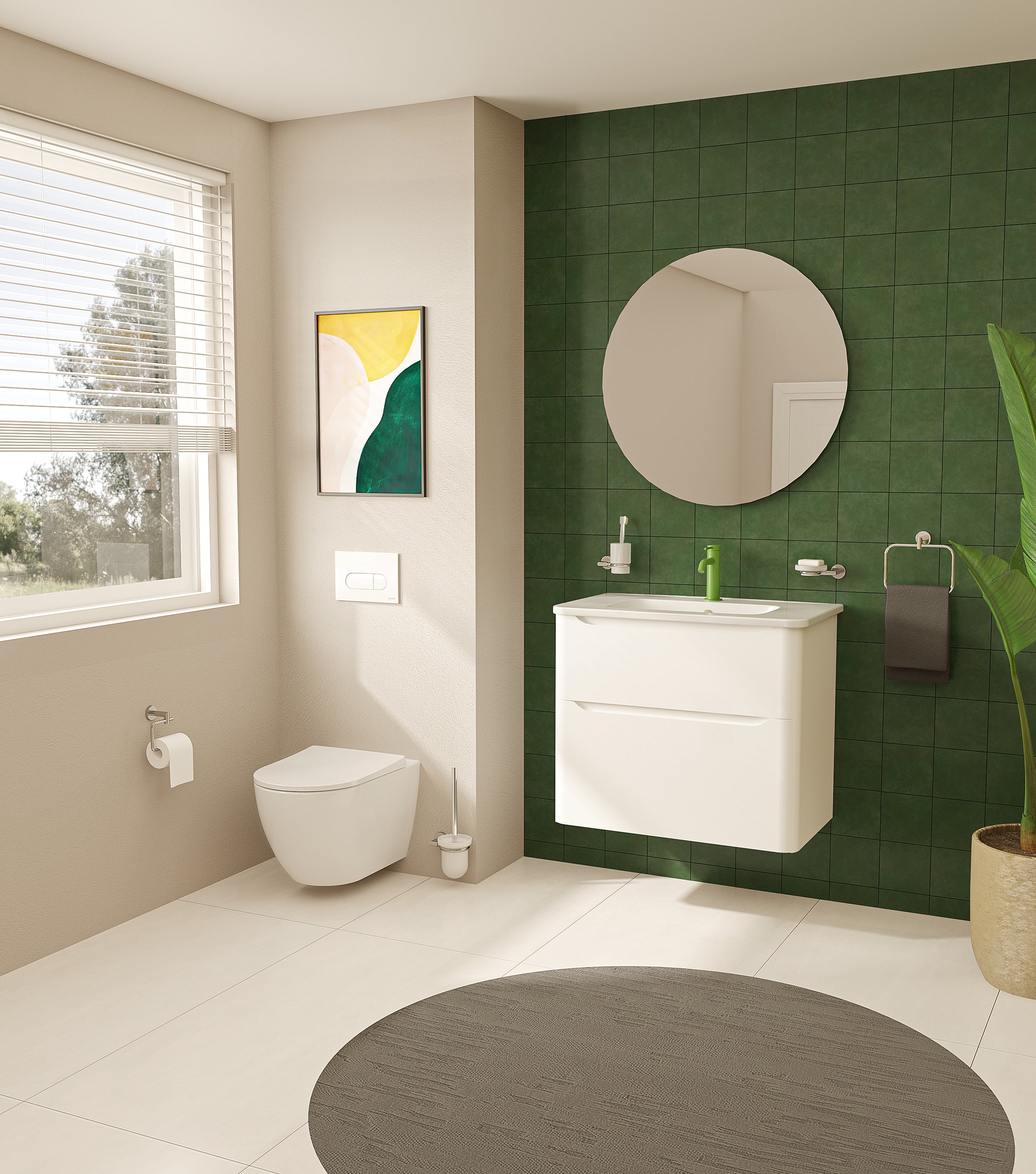 S20 Round Vanity WB 80cm-
