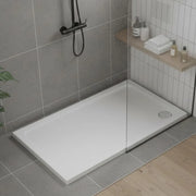 Just Trays FUSION Rectangular Shower Tray 1300x800mm Flat Top Anti-Slip White