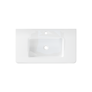 Curve 810mm Built-In Ceramic Basin