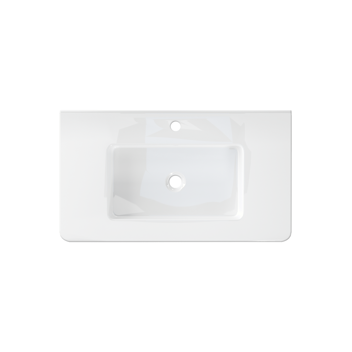 Curve 810mm Built-In Ceramic Basin