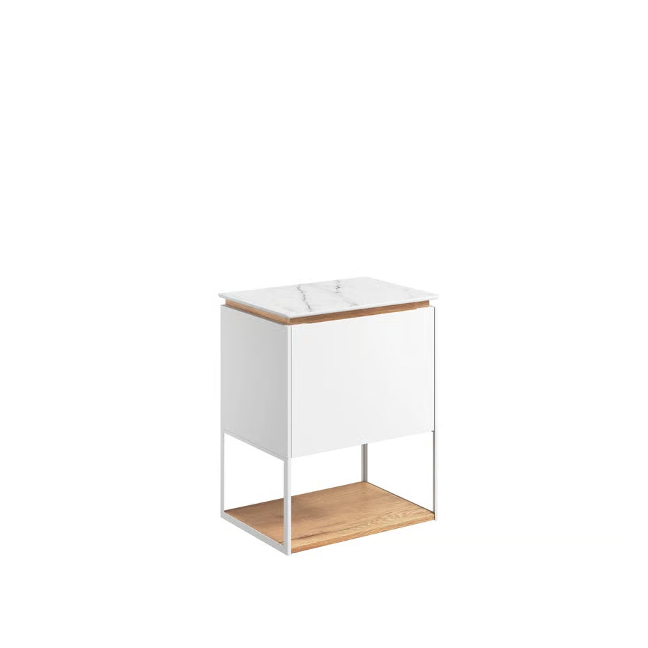Crosswater Mada 500 Unit with Carrara Marble Effect Worktop