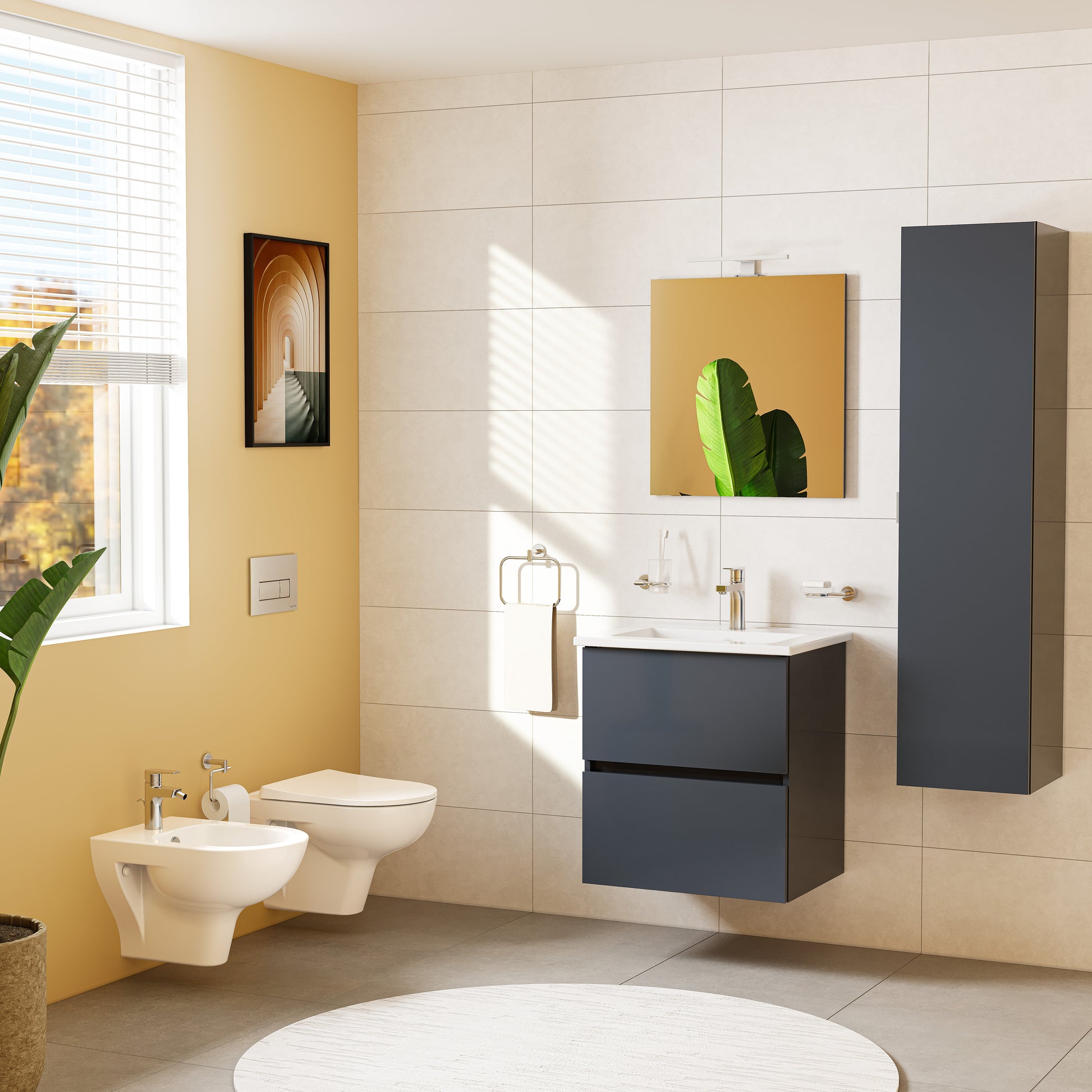 S20 Round Wall-Hung WC, Smoothflush, 52 cm