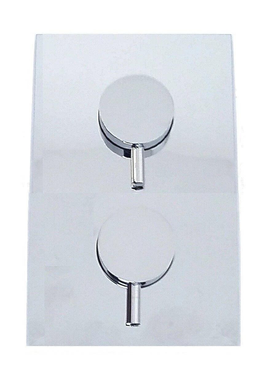 Crosswater Round 2 Way Concealed Thermostatic Valve 250 Over Head Shower and  Hand Shower Set