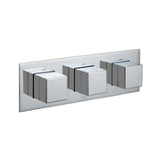 Tablet Notion 2 Outlet 3 Handle Concealed Thermostatic Valve Horizontal