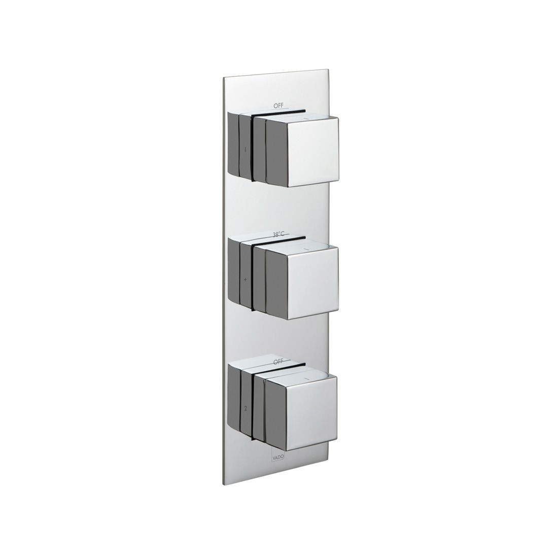 Tablet Notion 2 Outlet 3 Handle Concealed Thermostatic Valve Vertical