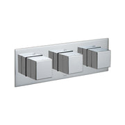 Tablet Notion 3 Outlet 3 Handle Concealed Thermostatic Valve Horizontal