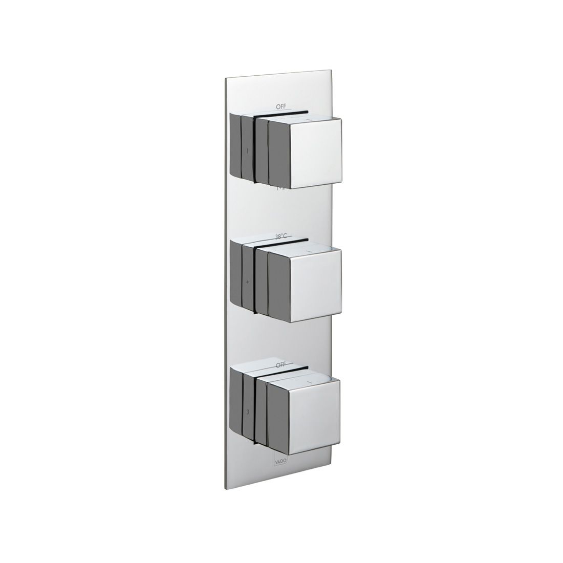 Tablet Notion 3 Outlet 3 Handle Concealed Thermostatic Valve Vertical