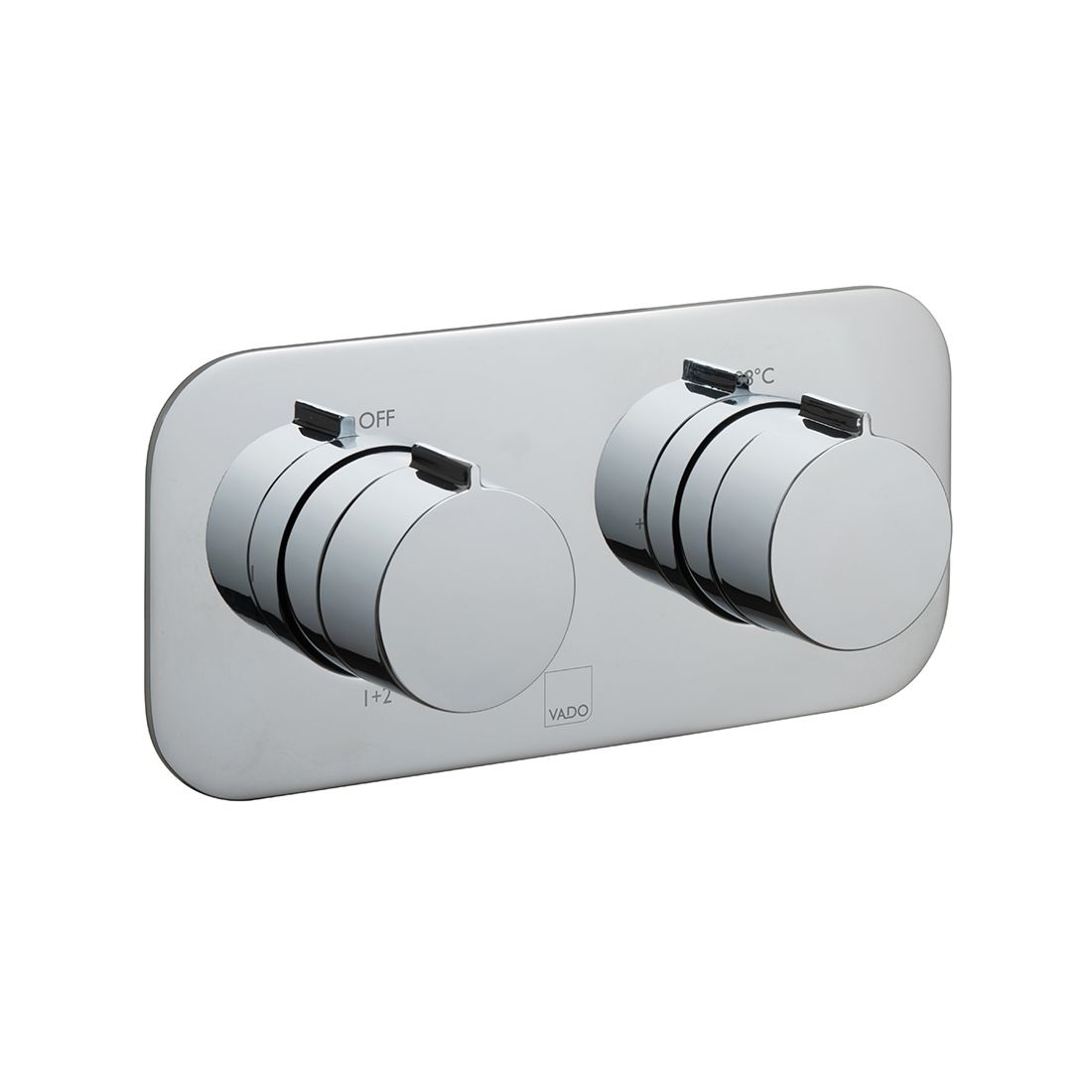 Tablet Altitude 2 Outlet 2 Handle Concealed Thermostatic Valve Horizontal