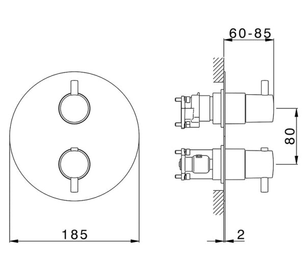 Uma 35 - 1,2,3 Outlet Trim