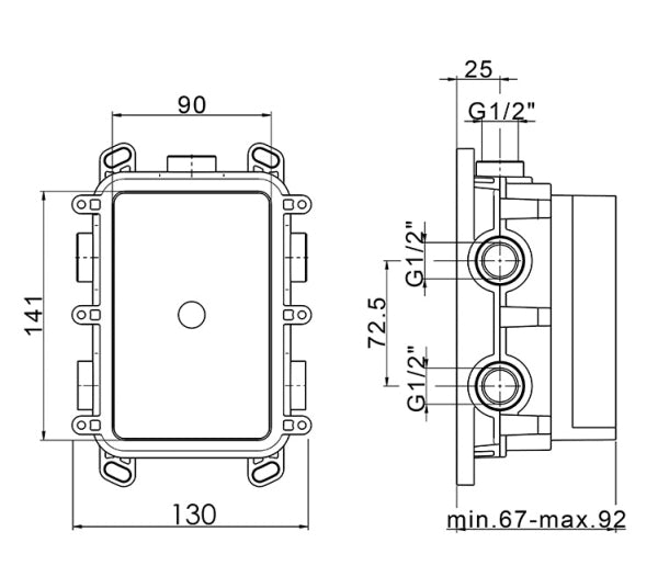 UMABOX - Universal Shower Box
