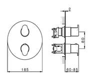 UMA Viva - 1,2,3 Outlet Trim Set