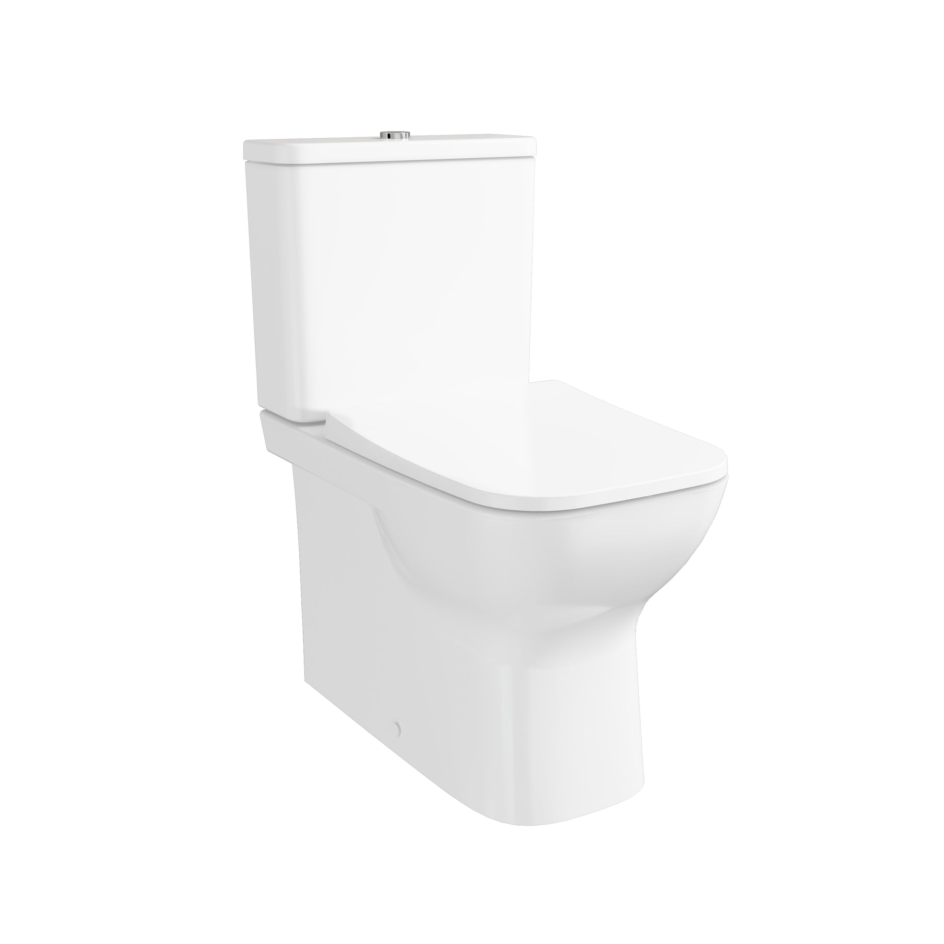S20 Square Close Coupled BTW WC, Smoothflush, 63 cm