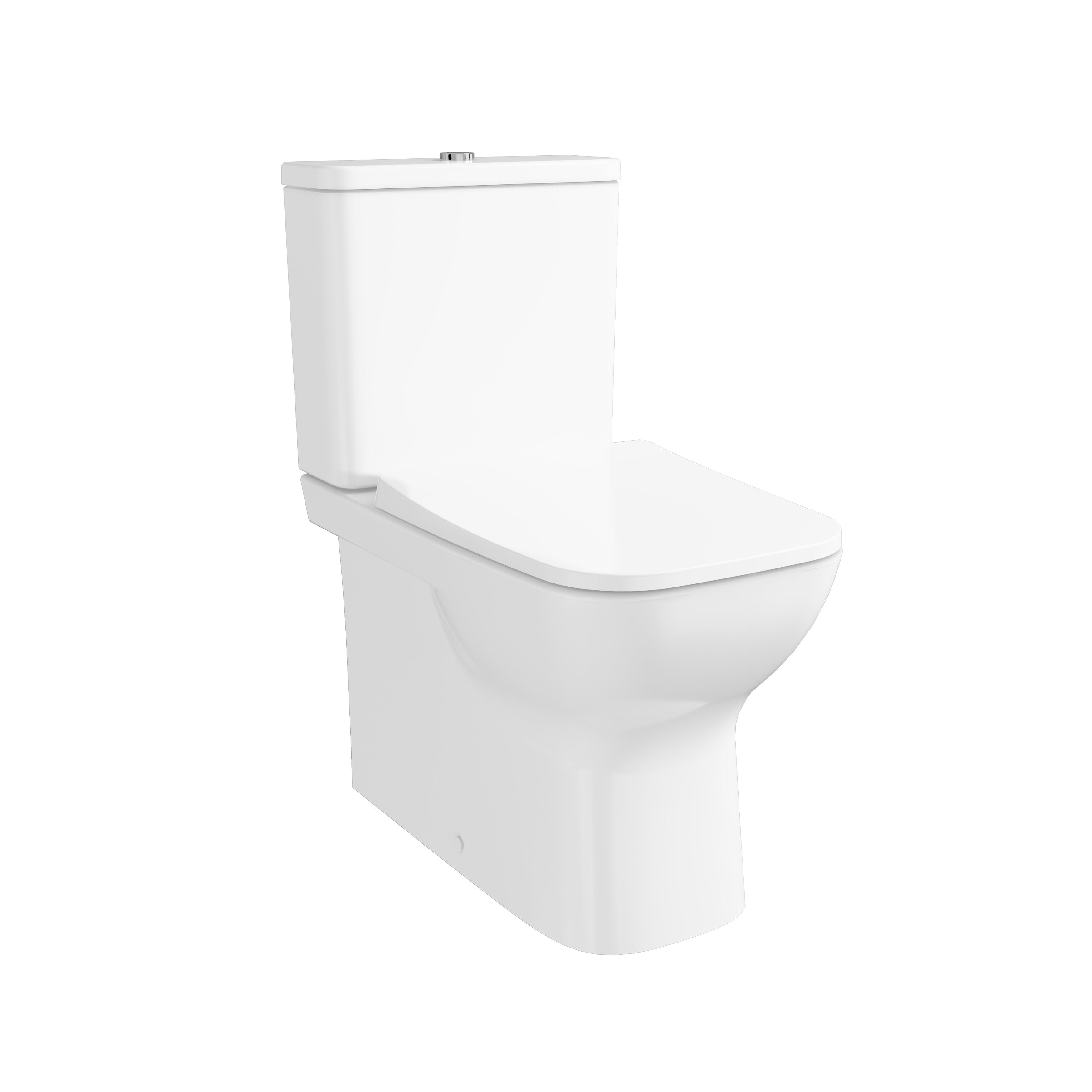 S20 Square Close Coupled BTW WC, Smoothflush