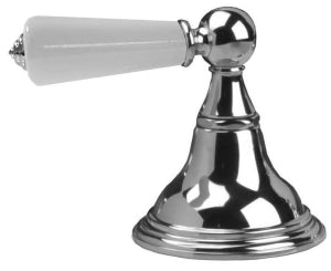 ASBURY - White Ceramic Lever Floor BSM