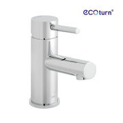 Zoo Mono Basin Mixer Smooth Bodied Single Lever Deck Mounted with EcoTurn and Honeycomb Flow Regulator (no waste)