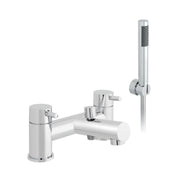 Zoo 2 Hole Bath Shower Mixer Deck Mounted with Shower Kit