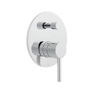 Zoo 2 Outlet Single Lever Concealed Manual Valve with Diverter Round Backplate