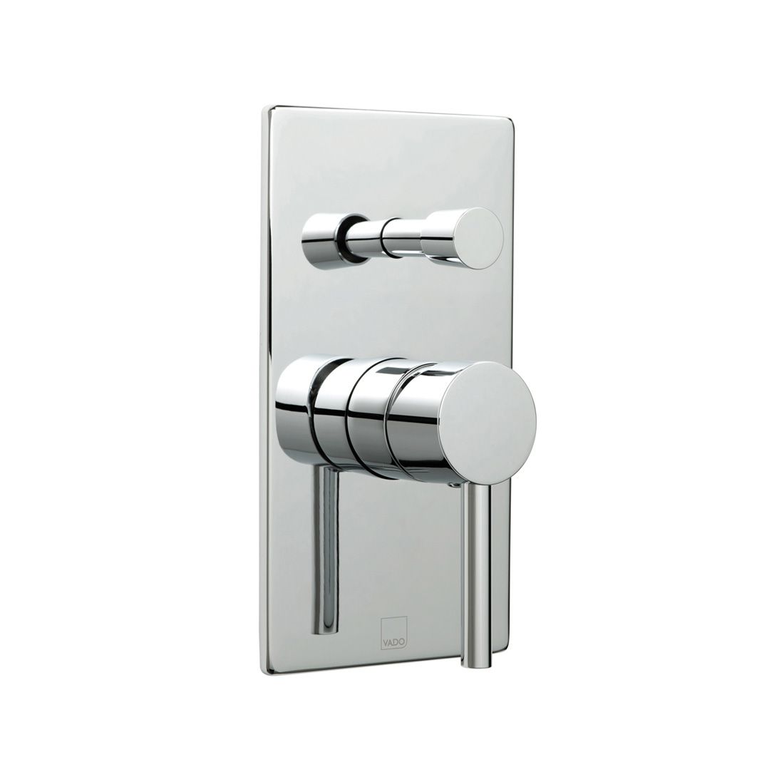 Zoo 2 Outlet Single Lever Concealed Manual Valve with Diverter Rectangular Backplate