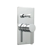 Zoo 2 Outlet Single Lever Concealed Manual Valve with Diverter Rectangular Backplate